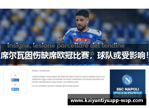 席尔瓦因伤缺席欧冠比赛，球队或受影响！