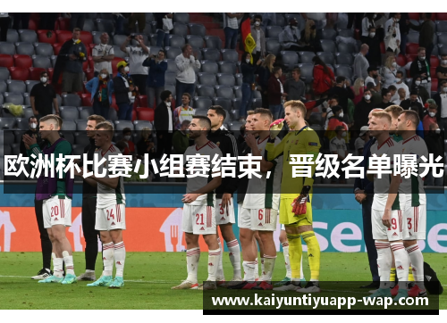 欧洲杯比赛小组赛结束，晋级名单曝光